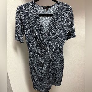 Banana Republic Blue and White Patterned Dress